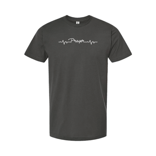 Prayer Heartbeat T-shirt [Mens/Unisex]