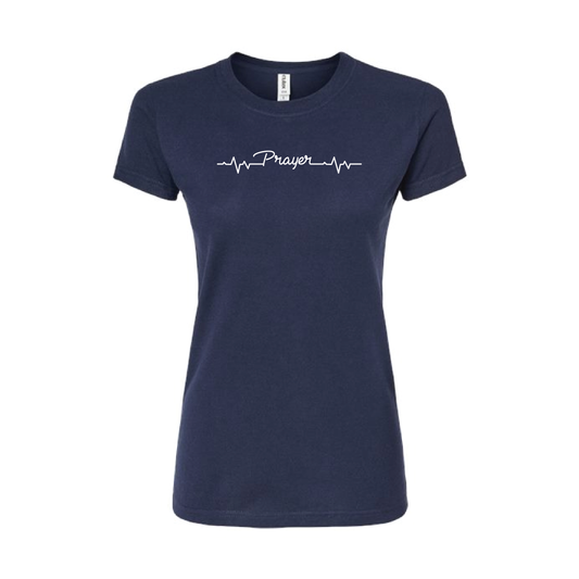 Prayer Heartbeat T-shirt [Women's Slim Fit]